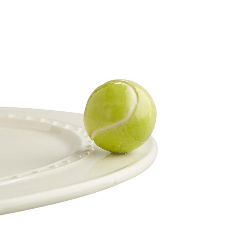 nf nora fleming nora fleming Game Set Match Tennis Ball A72  HandPainted Ceramic Unique Dcor  Summer Minis for the Home and Office 