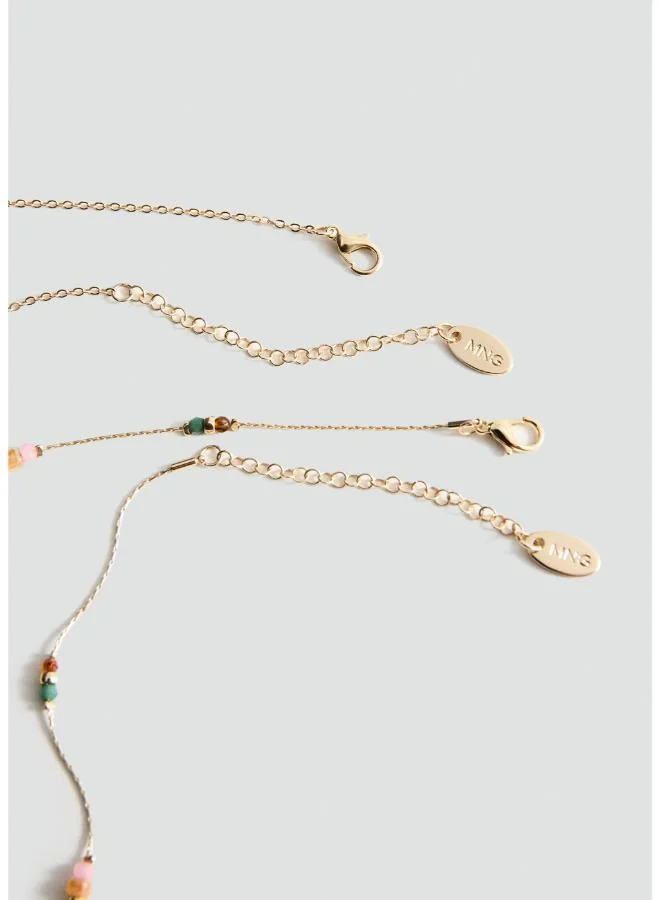 Mango  Mixed Double Necklace for Women | Best Price UAE