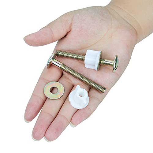 A.I.FORCE Universal Toilet Seat Bolts and Screws Replacement Kit, Heavy Duty Metal Fasteners with Plastic Nuts and Washers for Top Mount Toilet Seat Hinges, Compatible with Kohler, TOTO, American Standard - Image 5