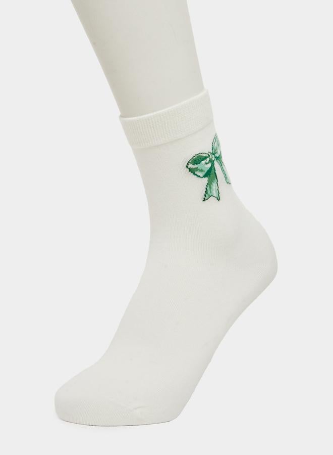 Styli Pack of 2 - Bow Design Socks - Image 2