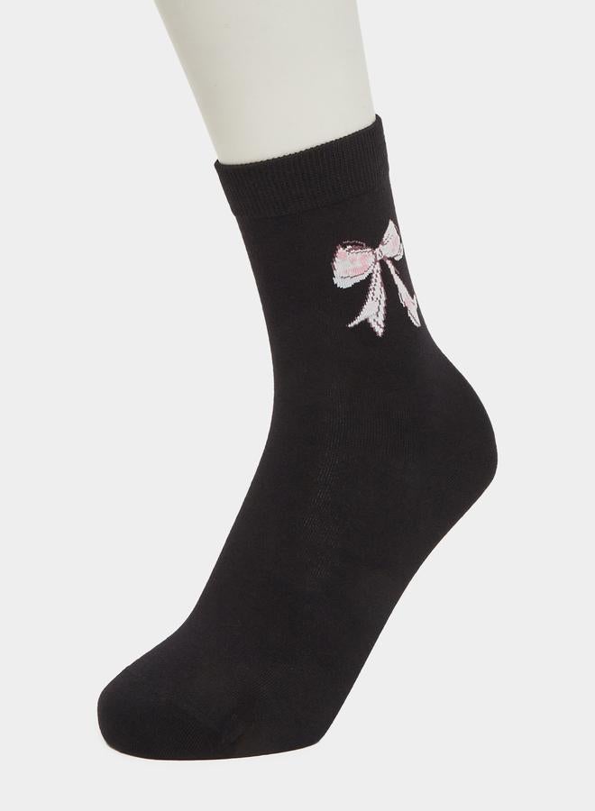 Styli Pack of 2 - Bow Design Socks - Image 4