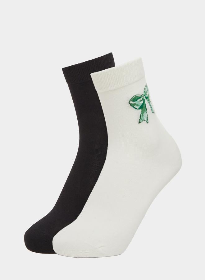 Styli Pack of 2 - Bow Design Socks - Image 1