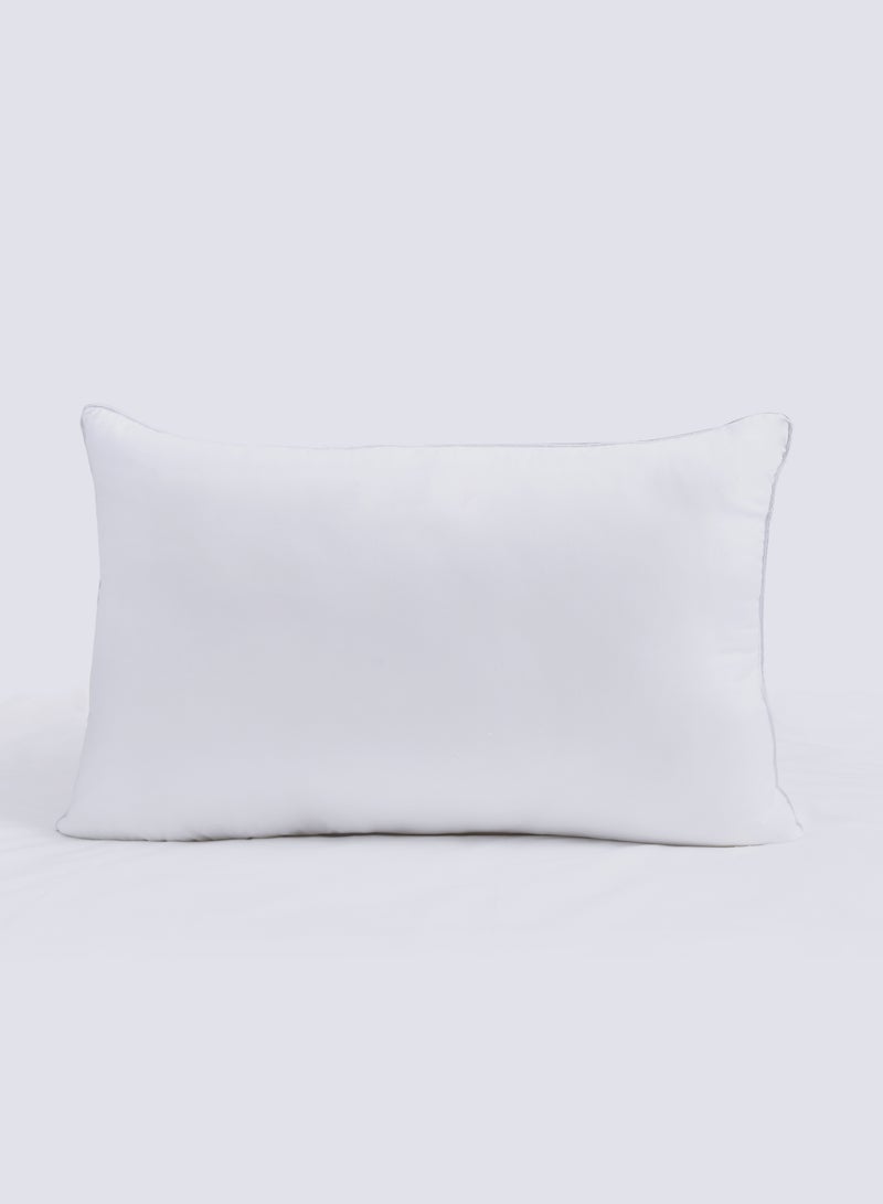 Master Home Textile Microfiber Bedding Pillow for Sleeping, Fluffy Down Alternative Filling Breathable Pillow  - Image 1