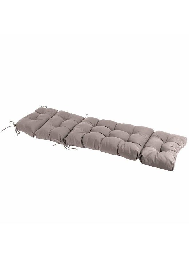 QILLOWAY Outdoor Chaise Lounge Cushion Waterproof Patio Lounge Chair Cushion Replacement,Tan, Grey - Image 4