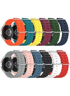 HuHa HuHa Band For Samsung Galaxy Watch 5 40mm 20mm Ocean Style Silicone Solid Color Watch Band Green  - Image 5