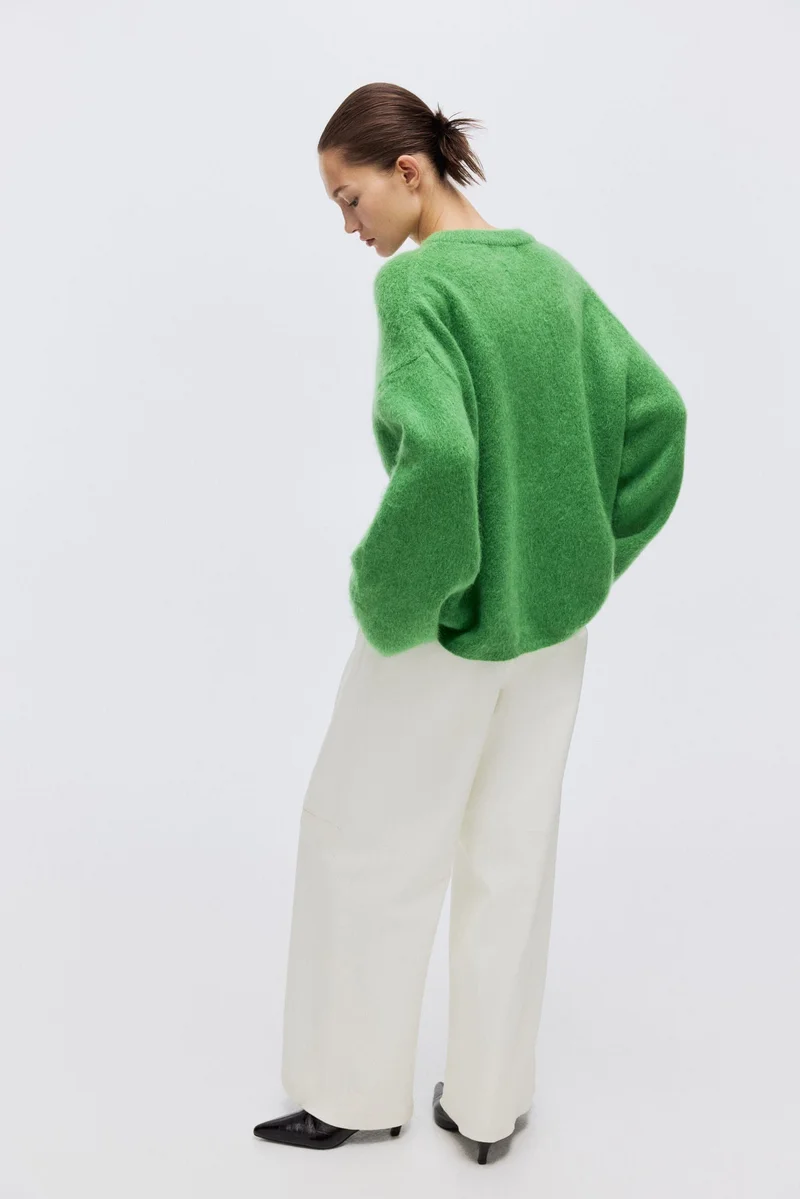 H&M  Oversized mohair-blend jumper for Women | Best Price UAE