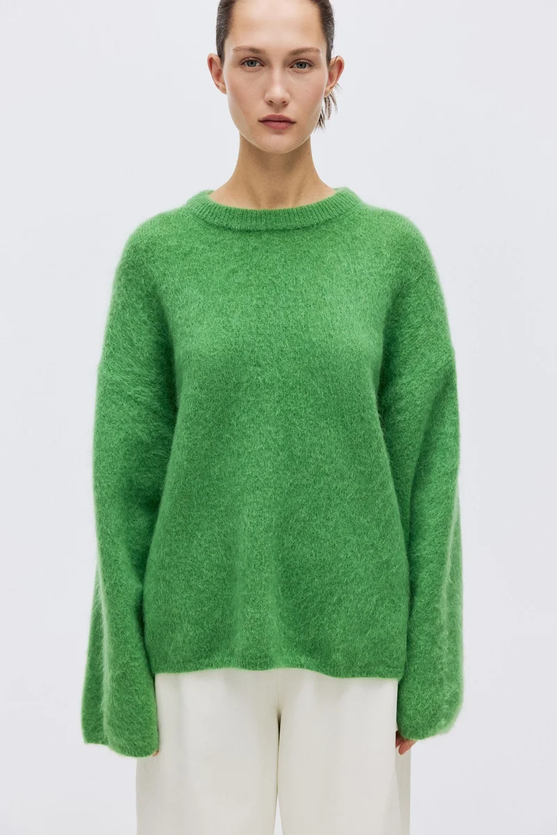 H&M  Oversized mohair-blend jumper for Women | Best Price UAE