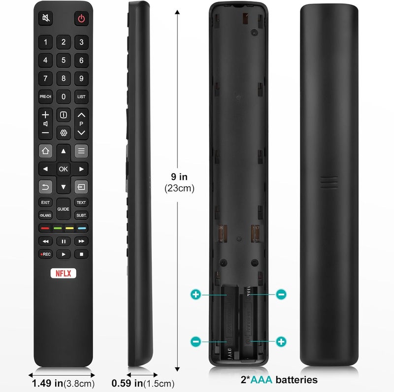 LOUTOC Universal Remote Control for TCL Smart TV Replacement for TCL Android/Google TV - Image 5