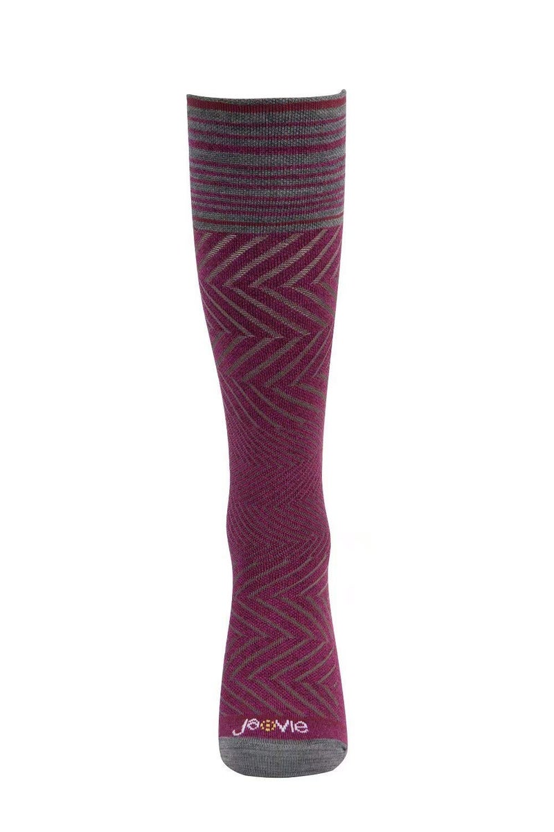 ja vie 76% Merino Wool Graduated Compression Socks for Women & Men (15-20mmHg) - Image 2