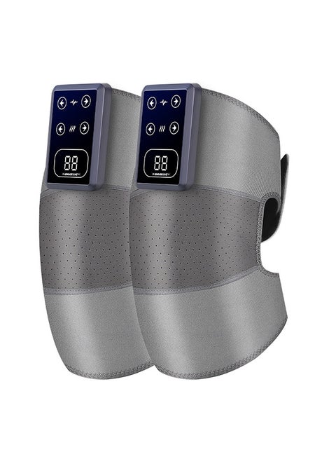 Vibration Knee Heating Pad Knee Massager,Knee Elbow Shoulder Relaxing Leg Warmer,3-in-1,Elbow And Shoulder Support Wrap-Features Adjustable Vibration Heating Mode,Heated Knee Support With Vibration