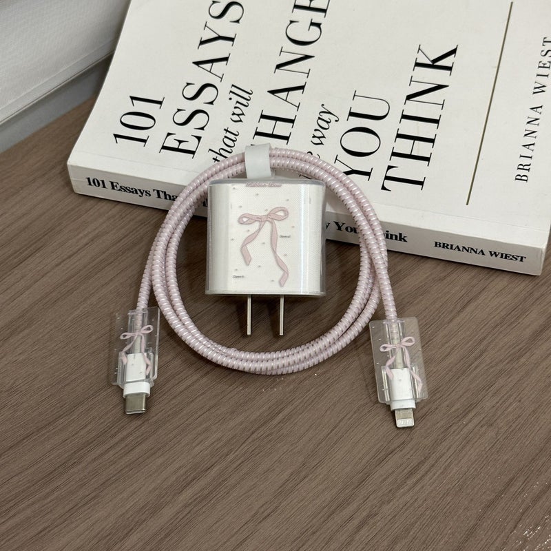 20W Charger Protective Cover with Bow and Cable Winder - Image 2