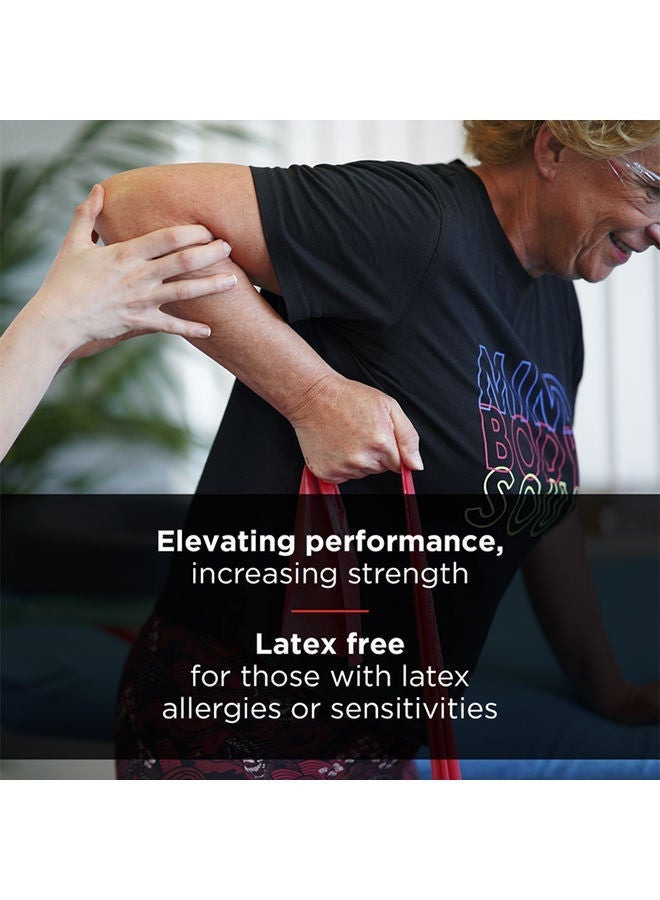 TheraBand CLX Continuous Loop Resistance Band – 22.8m (25 Yard) Bulk Roll – Professional Non-Latex Elastic Band for Fitness, Recovery & Strength Training – Red (Medium Resistance) - Image 1