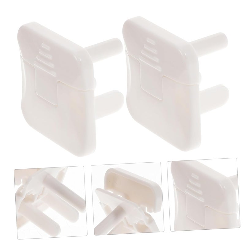 أغطية منافذ مقاومة للأطفال 10 قطع أغطية أمان واقيات منافذ كهربائية للأطفال والحيوانات الأليفة - Image 4