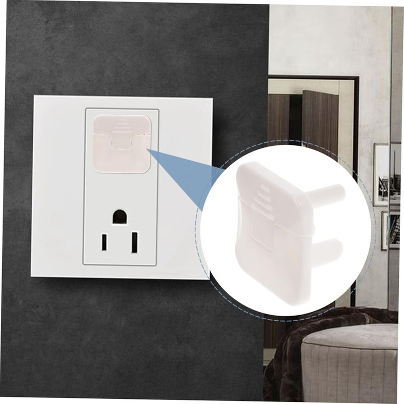 أغطية منافذ مقاومة للأطفال 10 قطع أغطية أمان واقيات منافذ كهربائية للأطفال والحيوانات الأليفة - Image 5