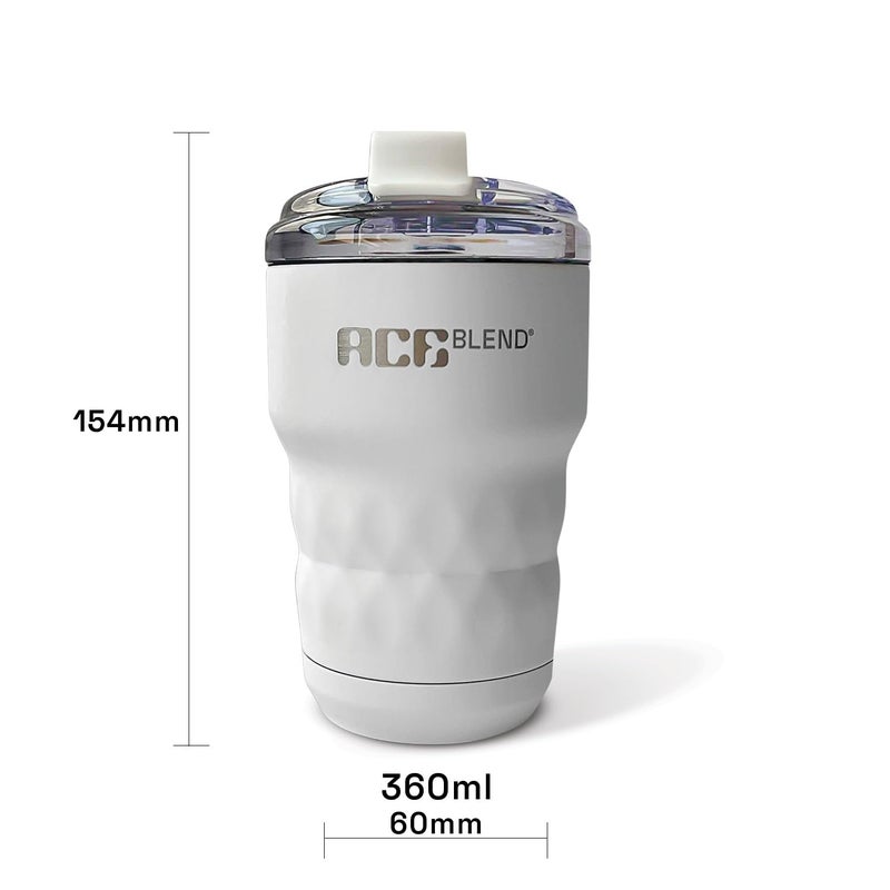 Ace Blend Coffee Mug 360 ml Vacuum Insulated Stainless Steel Travel Coffee Mug LeakProof Lid Reusable Thermal Cup Hot Cold - Image 3