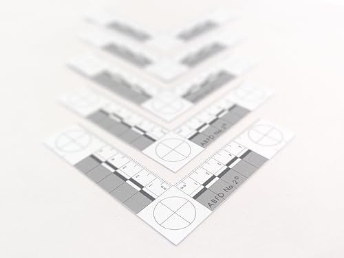 Crime Scene Number 2 Photomacrographic Scale Metric 5 Pack for Bitemark Measurement and Photography LShape - Image 3