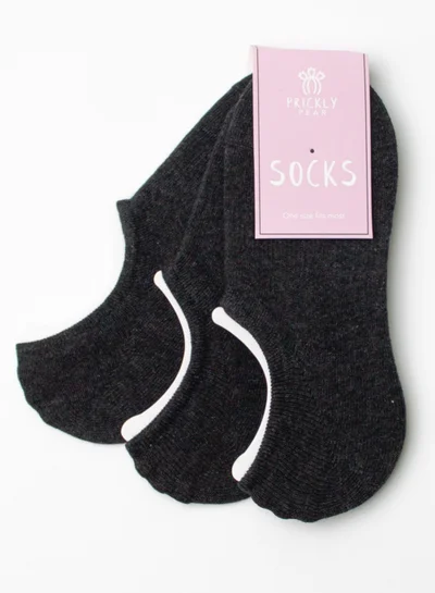 Prickly Pear 3-Pair Non-Slip Ankle Socks