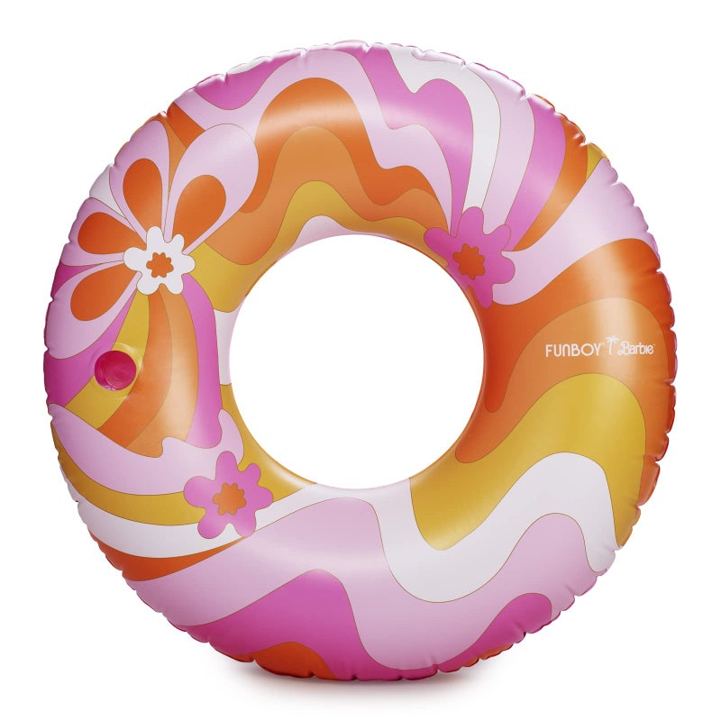 FUNBOY Barbie Luxury Dream Tube Pool Float Oversized 50 Adult Tube Float with Cup Holder - Image 2