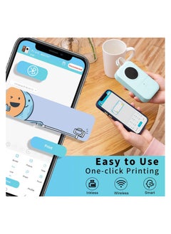 General Labeller, Portable Bluetooth Mini Label Printer, Smartphone Handheld Thermal Sticker Small Sticker Multi-Template Font Icon Inkless for Home Office  - Image 4