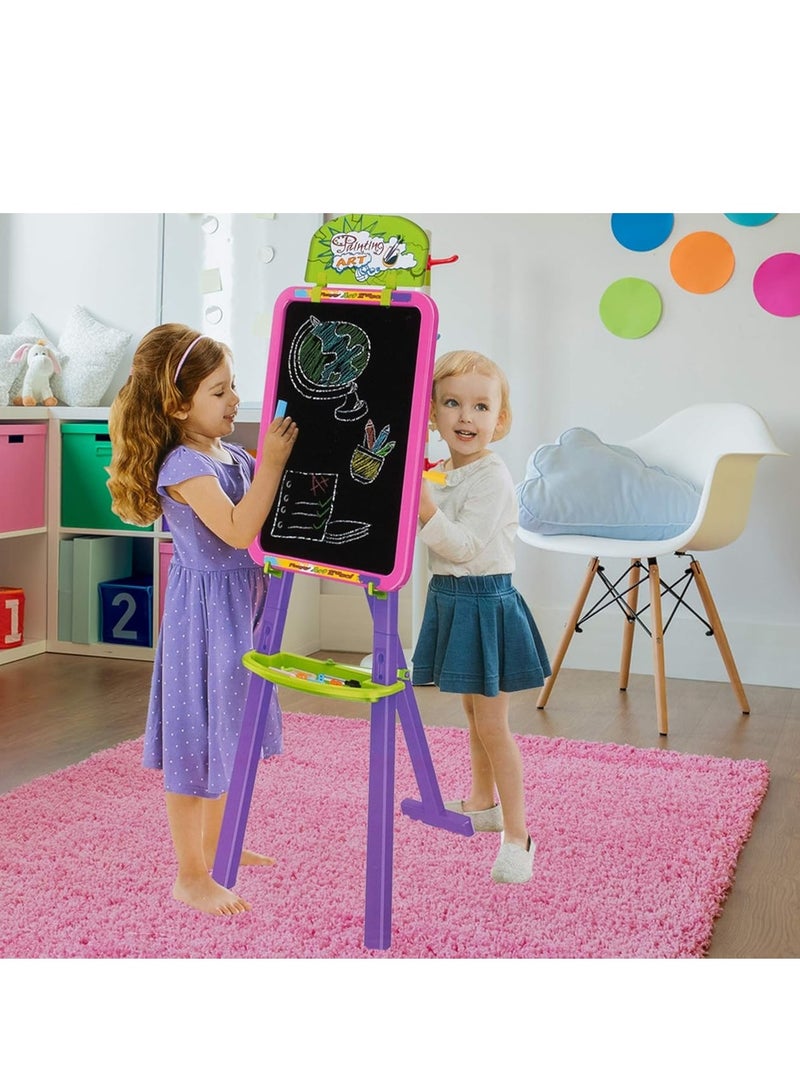 3 In 1 Magic Whiteboard With Attractive Design With Letters, Numbers And Chalk - A Beautiful Gift For Children To Learn At Home  - Image 2