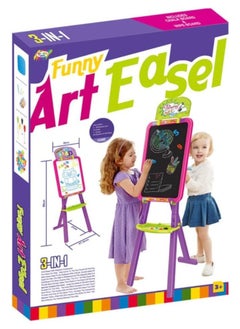 3 In 1 Magic Whiteboard With Attractive Design With Letters, Numbers And Chalk - A Beautiful Gift For Children To Learn At Home