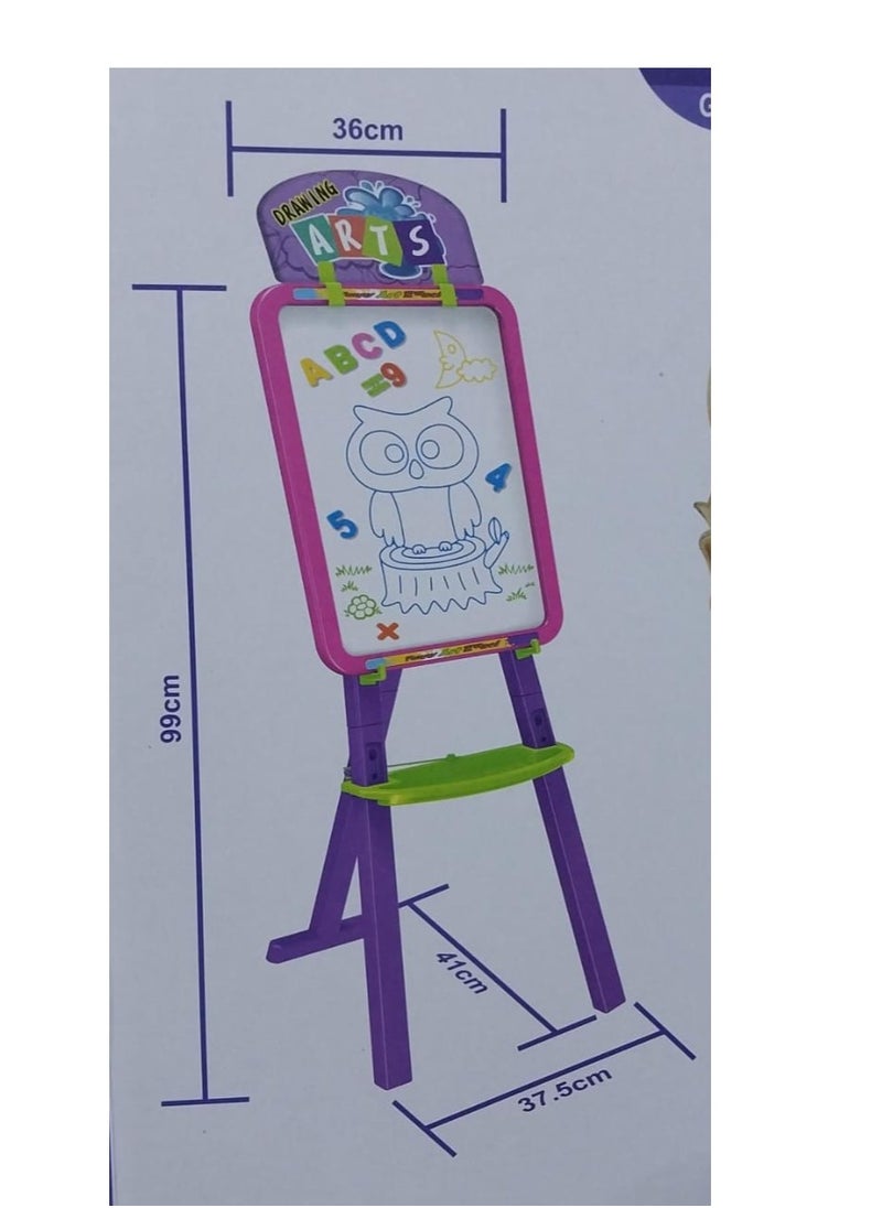 Generic - 3 In 1 Magic Whiteboard With Attractive Design With Letters, Numbers And Chalk - A Beautiful Gift For Children To Learn At Home - Image 1