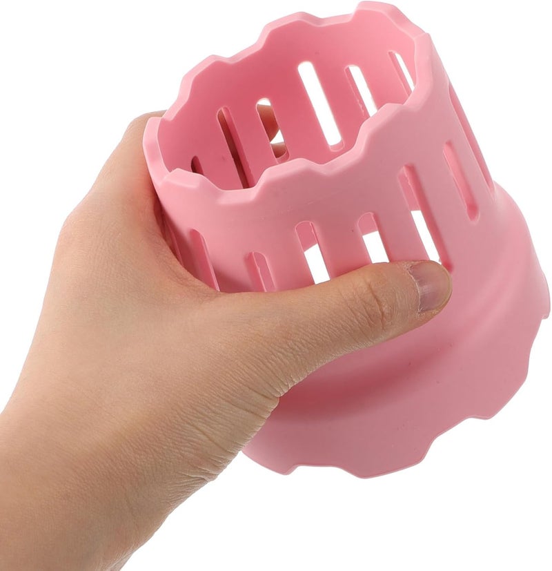 Pink Silicone Bottle Rack Dryer with Water Control Design for Quick Drying, Minimalist Mug and Milk Bottle Drying Rack for Kitchen Use - Image 4