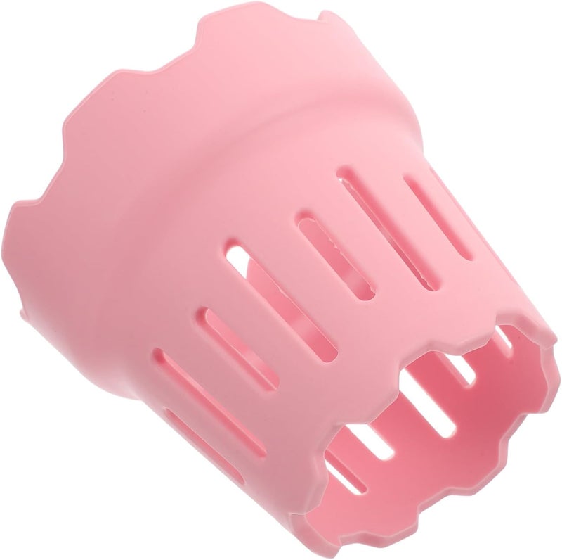Pink Silicone Bottle Rack Dryer with Water Control Design for Quick Drying, Minimalist Mug and Milk Bottle Drying Rack for Kitchen Use - Image 1