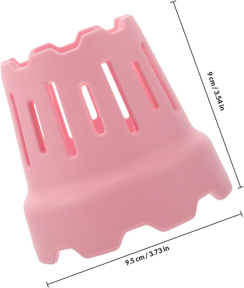 Pink Silicone Bottle Rack Dryer with Water Control Design for Quick Drying, Minimalist Mug and Milk Bottle Drying Rack for Kitchen Use - Image 2