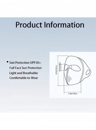3D sunscreen mask new UPF50+ breathable sunshade anti-ultraviolet outdoor ice silk cycling mask 2PCS - view 4