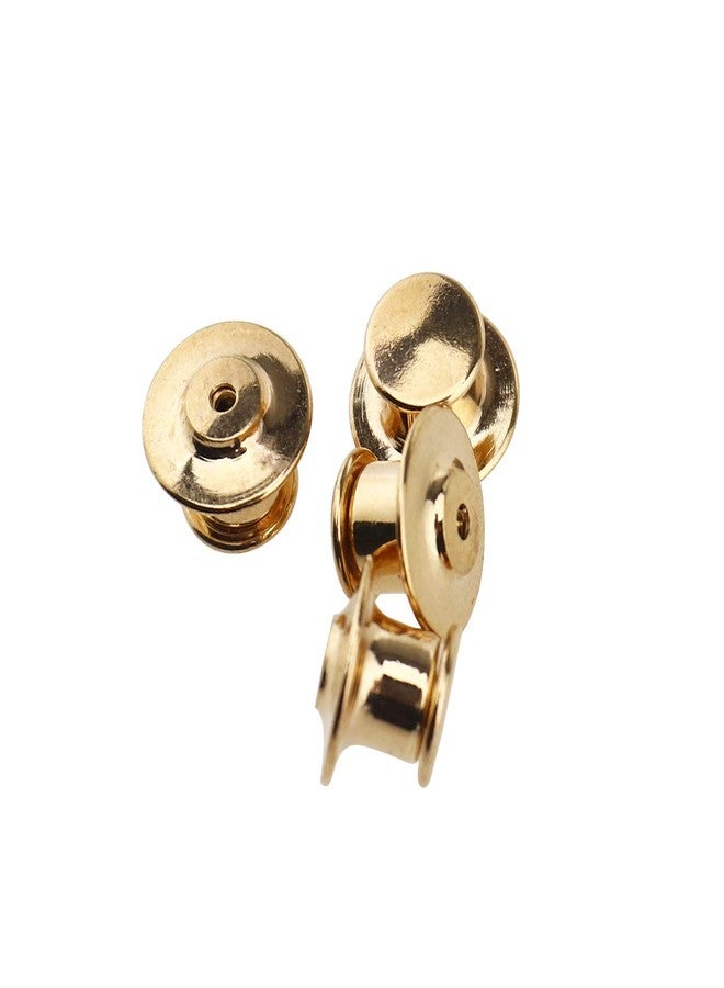 SING F LTD 10pcs Metal Locking Flathead Lapel Pin Back Clutch Clasp Fastener Spring Loaded No Tool Required - Image 3