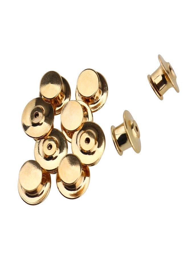 SING F LTD 10pcs Metal Locking Flathead Lapel Pin Back Clutch Clasp Fastener Spring Loaded No Tool Required - Image 1