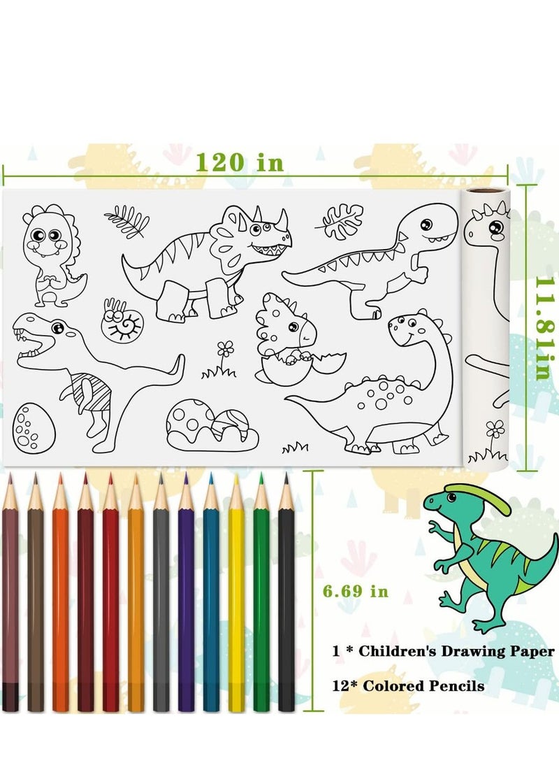 بيوينتي لفة ورق رسم للأطفال ، لفة ورق تلوين أسود / أبيض - Image 3