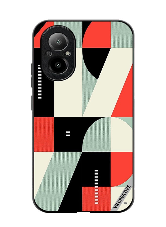 VR CREATIVE Protective Case Cover For Realme C67 4G Abstract Illustration Design Multicolour - Image 1
