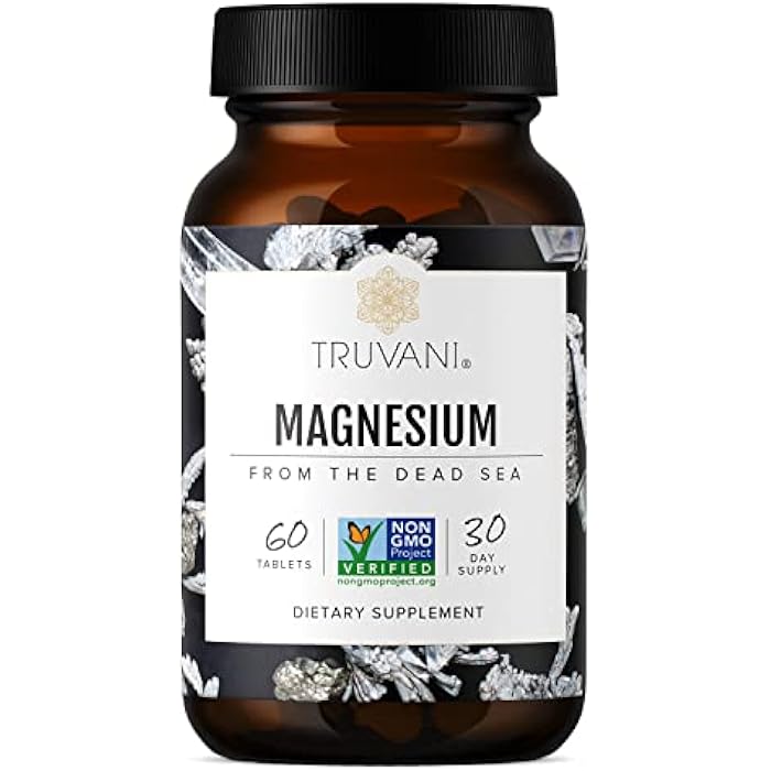 Truvani Magnesium 400mg Oxide Tablets | 60 Tablets | Supports Calm and Sleep, Healthy Bones, Muscle Health, Digestive Health | Non-GMO, Vegan Pills - Image 1