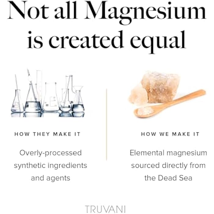Truvani Magnesium 400mg Oxide Tablets | 60 Tablets | Supports Calm and Sleep, Healthy Bones, Muscle Health, Digestive Health | Non-GMO, Vegan Pills - Image 5