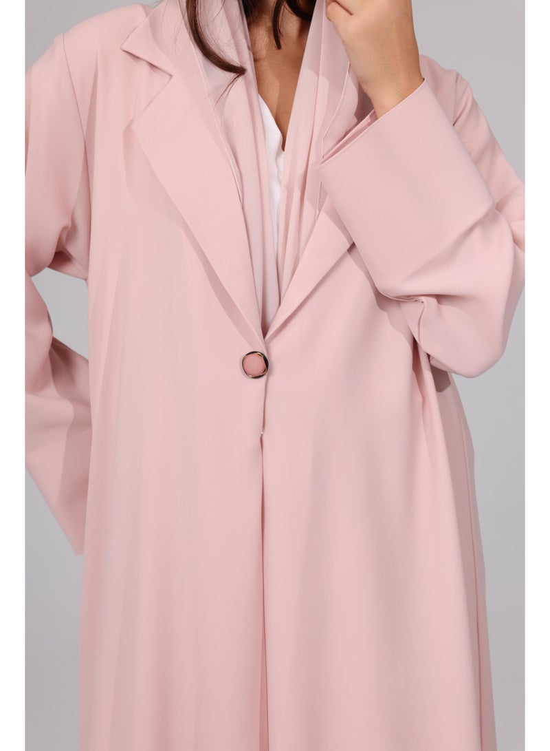 اكسا عباية تصميم بليزر رسمي ملون - Image 3