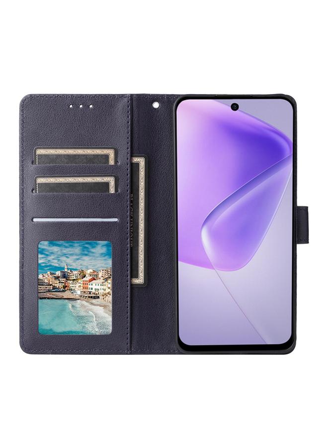 زبون جراب لهاتف Infinix Hot 50i 4G / Smart 9 4G جراب هاتف جلدي متعدد الوظائف بثلاث فتحات للبطاقات - Image 4