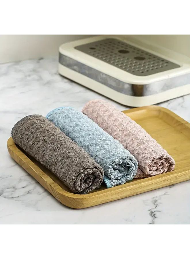 3 قطع من مناشف الباريستا الكاكي - أقمشة ماصة خالية من الوبر لانسكابات القهوة والشاي والحليب - Image 5