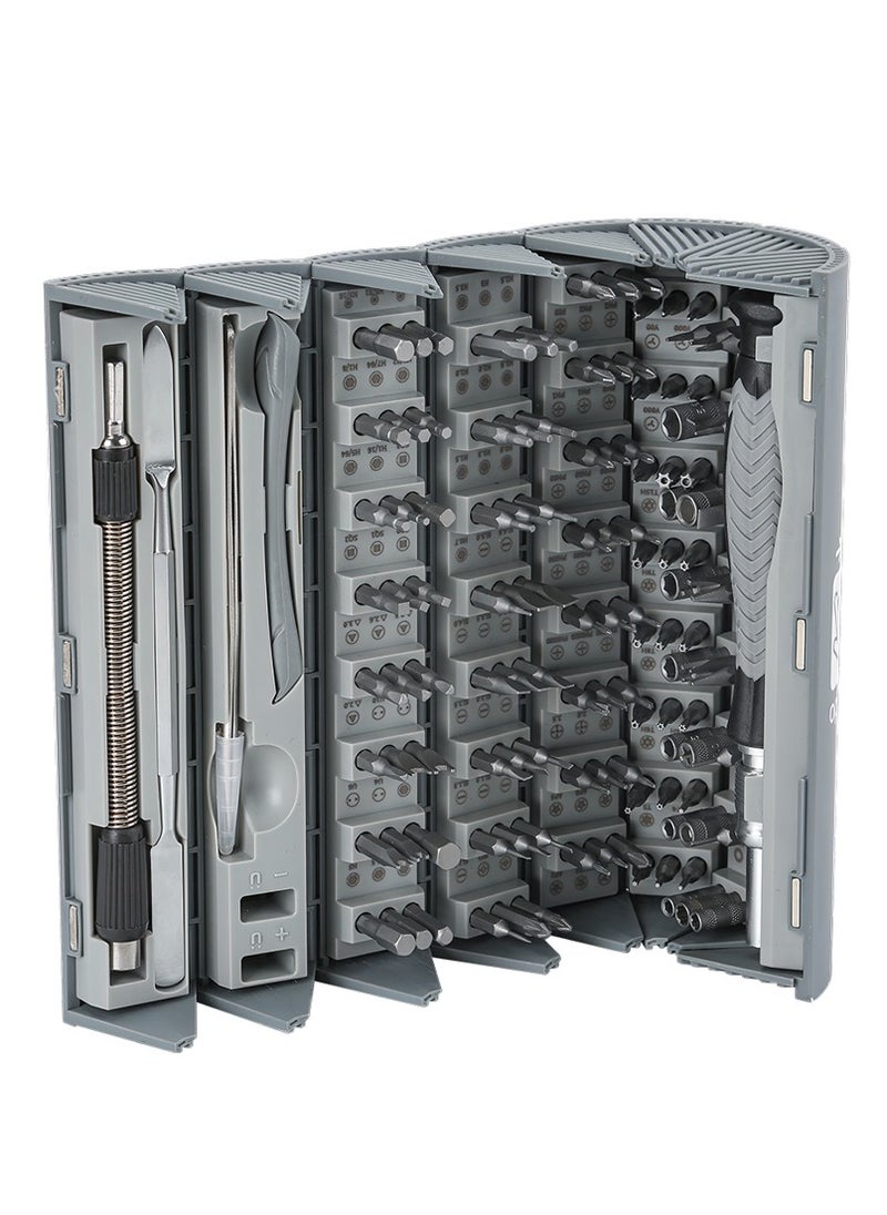 ProOne ProOne PGS101 126 Pcs precision screwdriver set Repair tool kit CRV strong magnetic head Non-slip Comfortable for Macbook/Mobile Phone/PC/Ipad/Tablet/Cameras and Other Electronics  - Image 2
