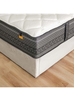 DANUBE HOME Danube Home Sense Visco Gel Memory Foam Pocket Spring Mattress Plush Feel King Bed Mattress Spine Balance For Pressure Relief L200xW180 cm Thickness 32 cm White/Grey  - Image 1