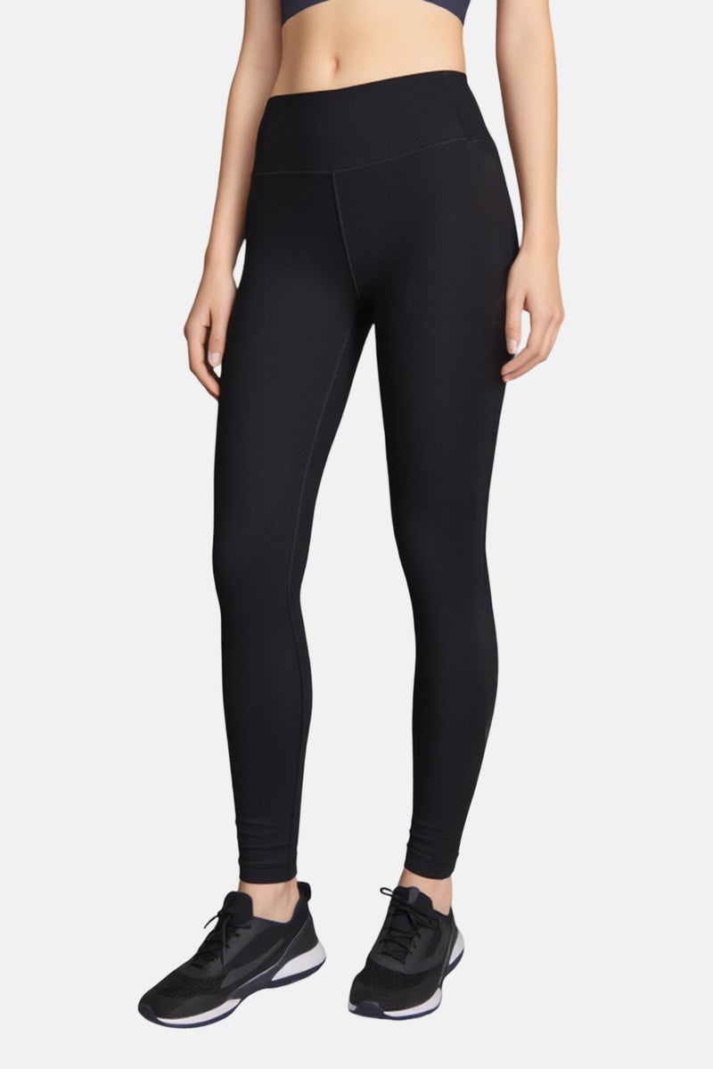 Member's Mark Women Plain Pull On Leggings, Black - Image 1