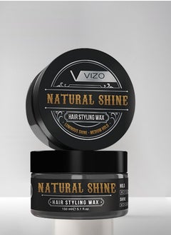 VIZO Vizo Professional NATURAL SHINE Hair Styling Wax for Luminous Shine and Medium Hold 150ml  - Image 1