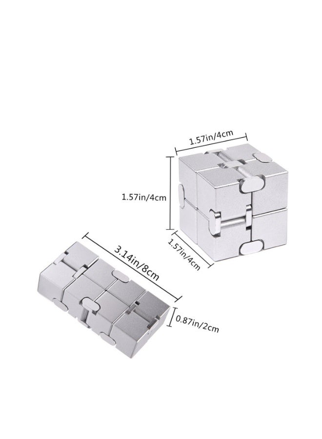 مكعب التململ الإصدار الجديد - ألعاب أصابع التململ مكعب اللانهاية المثالي لتخفيف التوتر والقلق/اضطراب فرط الحركة ونقص الانتباه، متين للغاية - Image 4