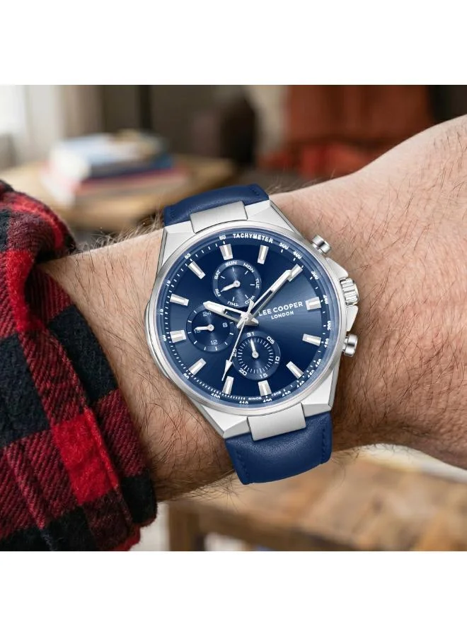 Lee Cooper  Men's Leather MULTIFUNCTION Watch LC08223.399 - 43 mm for Men | Best Price UAE
