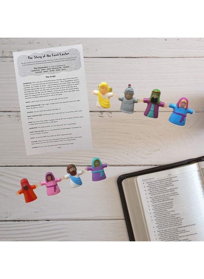 Needzo - Finger Puppets With Script For Story Telling Religious Sunday School Activity 8 Pieces - Image 1