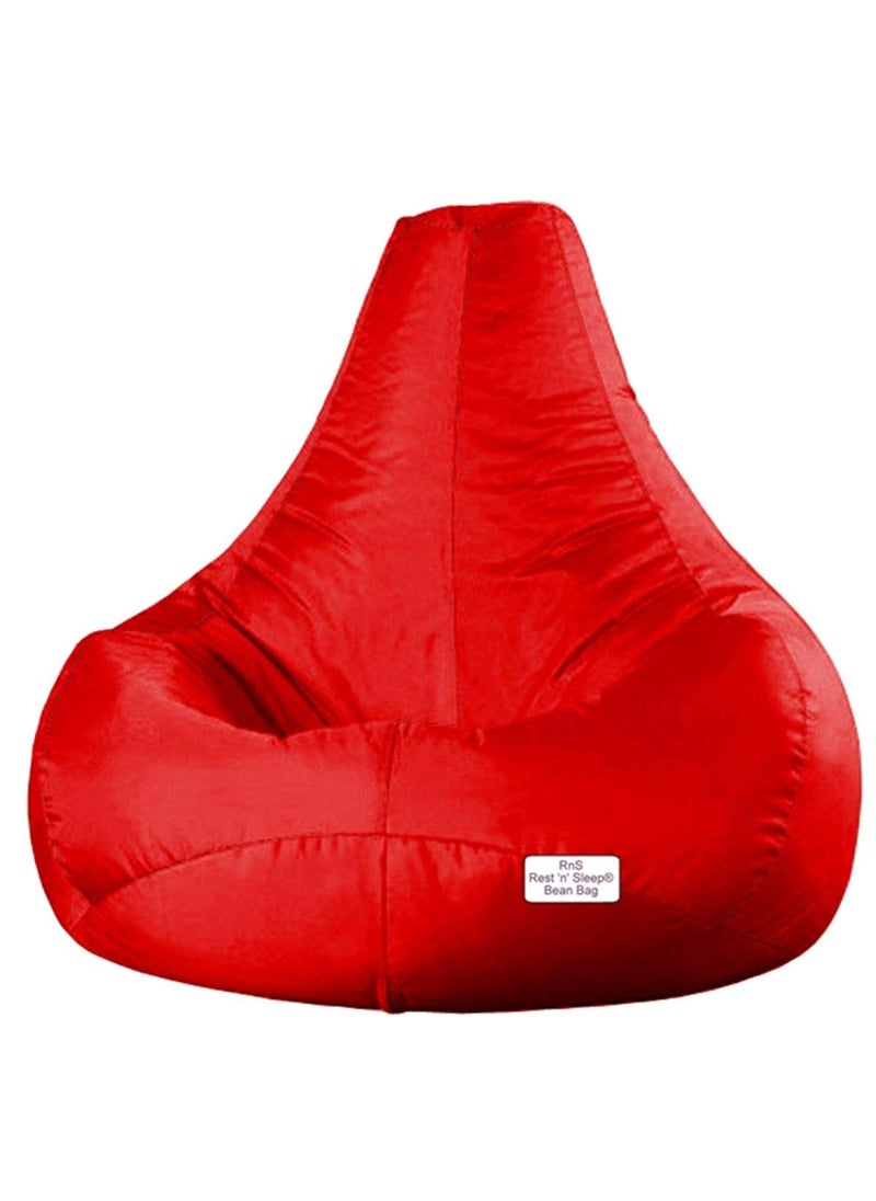 RnS Rest 'n' Sleep RnS Rest n Sleep Teardrop Bean Bag Cover Only for Living Room Bed Room for Relaxing RedRed XXXL  - Image 1