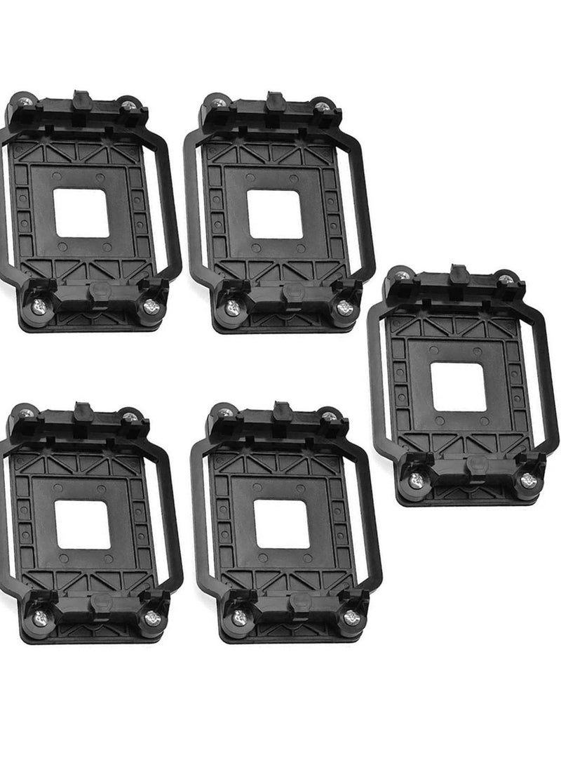 Excefore 5 PCS CPU Fan Bracket Base for AM2 AM3, Outstanding CPU Cooler Retention Bracket, Black Motherboard Heatsink Fan Stand, Suitabel for AMD AM2 AM3 - Image 1