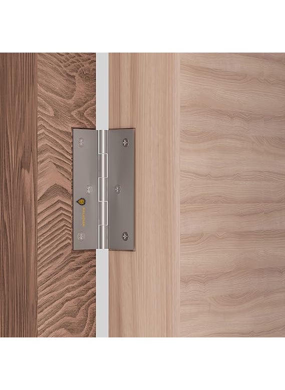PALADIAN LION PALADIAN LION Window Door Hinges 3 Inch x 16 Gauge17 MM Stainless Steel for Home Office Pack of 40 pcs Matt Finish Silver  - Image 5