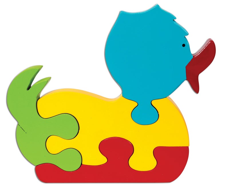 Skillofun Wooden Take Apart Puzzle Duck, Multi Color - Image 3